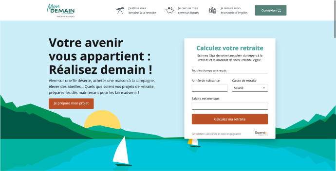 Home page MonDemain